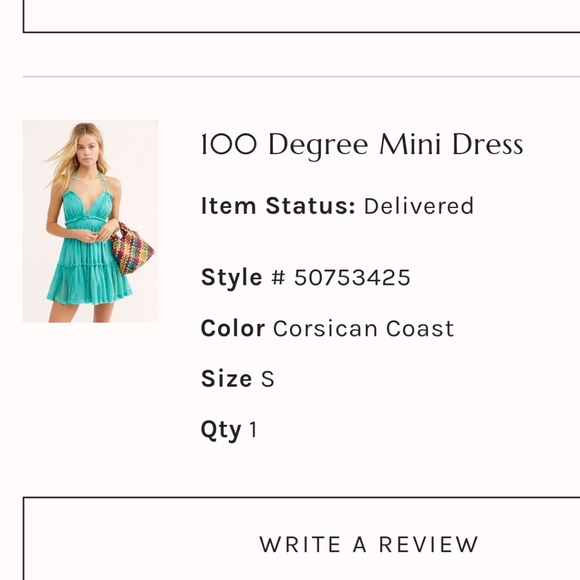 ⛔️ SOLD ⛔️ Free People 100 Degree Mini Corsican Coast Rare - Picture 4 of 11